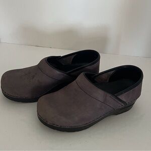 Dansko purple clogs, Size 5.